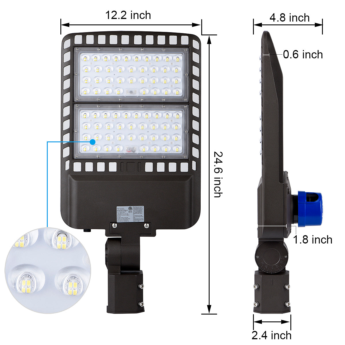 200W LED Shoe Box Light,28000LM 5000K IP65 Waterproof Commercial Shoebox Barn Security Yard,Garage,Street Light-1Pack